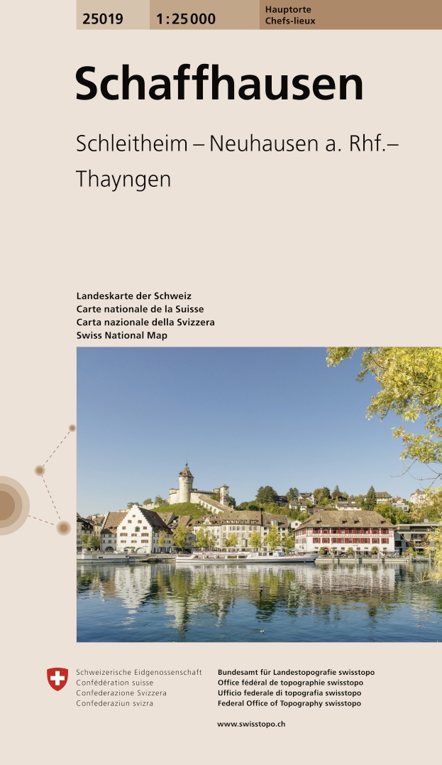 Wandelkaart 25019 Schaffhausen | Sw…