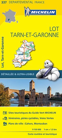 Online bestellen: Wegenkaart - landkaart 337 Lot - Tarn et Garonne | Michelin