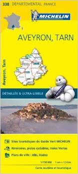 Online bestellen: Wegenkaart - landkaart 338 Aveyron - Tarn | Michelin
