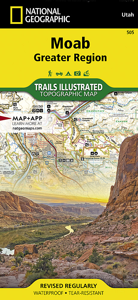 Wandelkaart 505 Topographic Map Guide Moab Greater Region | National G