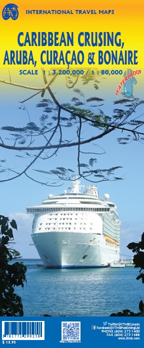 Wegenkaart - landkaart Aruba / Curacao / Bonaire / Caribbean Cruising