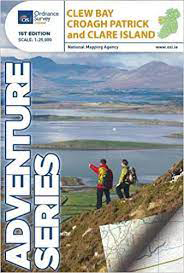 Wandelkaart Adventure Series Clew Bay – Croagh Patrick & Clare Island | Ordnance Survey Ireland