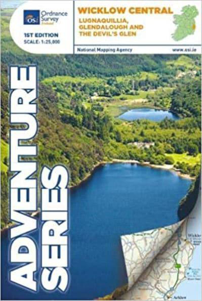 Wandelkaart Adventure Series Wicklow Central | Ordnance Survey Ireland
