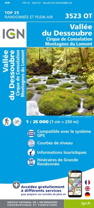 Online bestellen: Wandelkaart - Topografische kaart 3523OT Vallee-du-Desoubre | IGN - Institut Géographique National