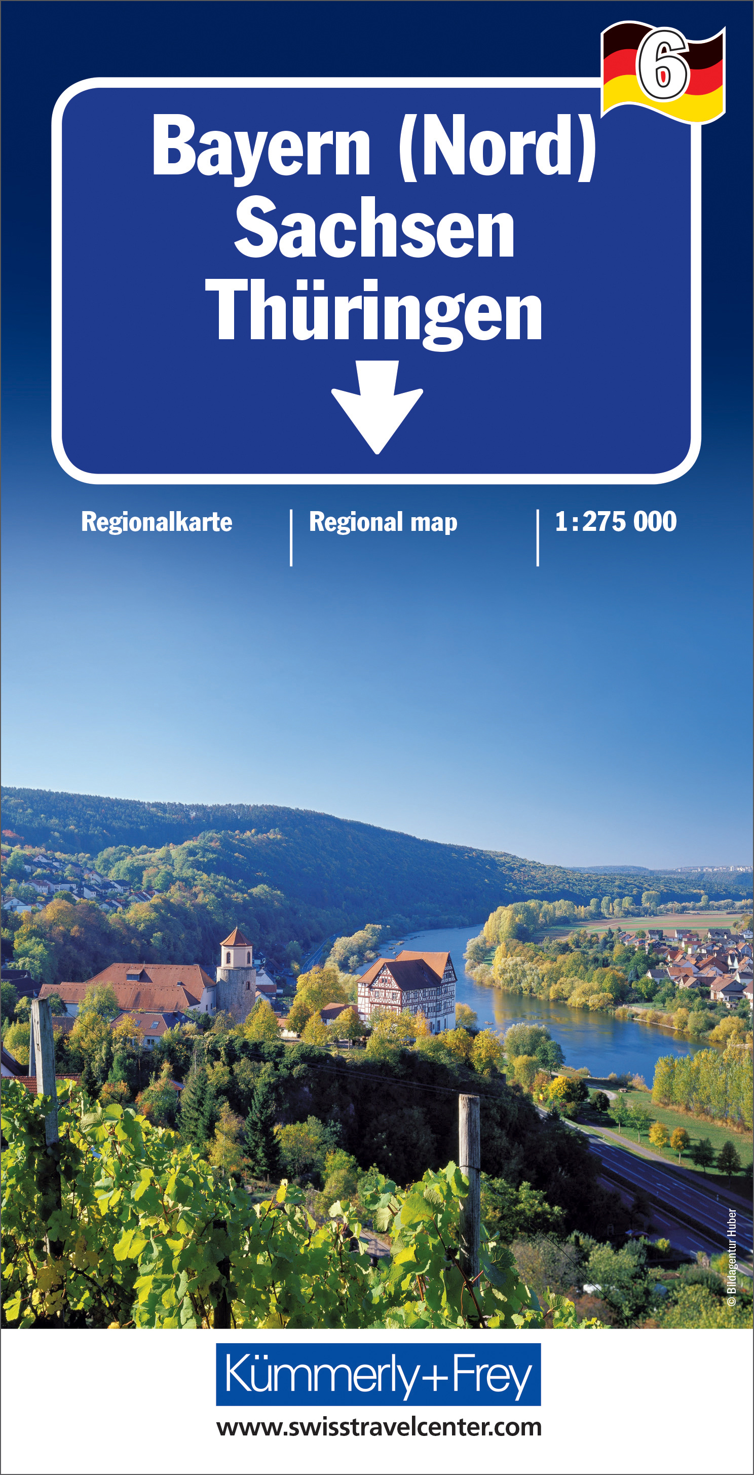 Wegenkaart - landkaart 6 Bayern (No…