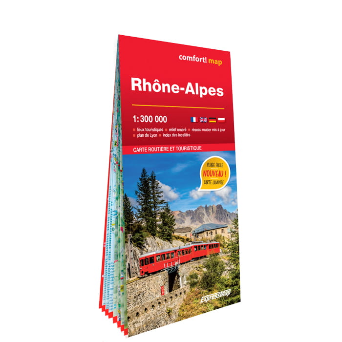 Wegenkaart - landkaart Rhône-Alpes…