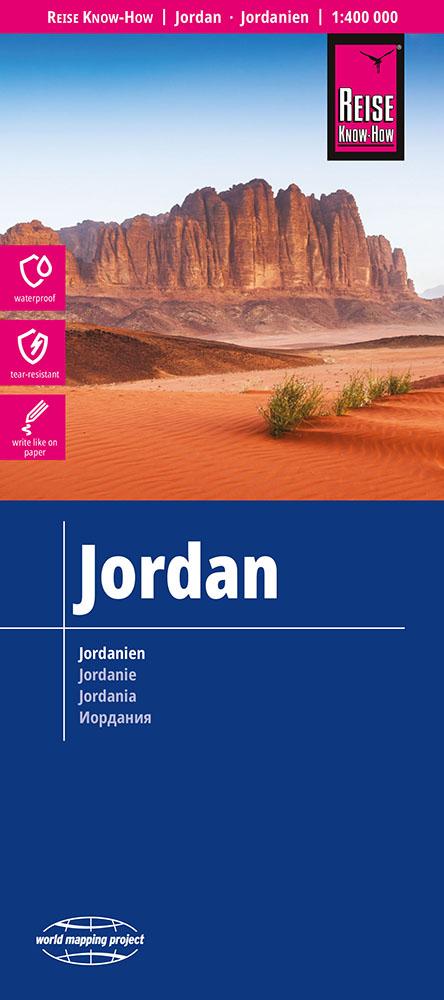 Online bestellen: Wegenkaart - landkaart Jordanien - Jordanië | Reise Know-How Verlag
