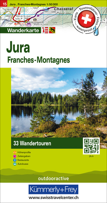 Wandelkaart 15 Jura / Franches-Mont…