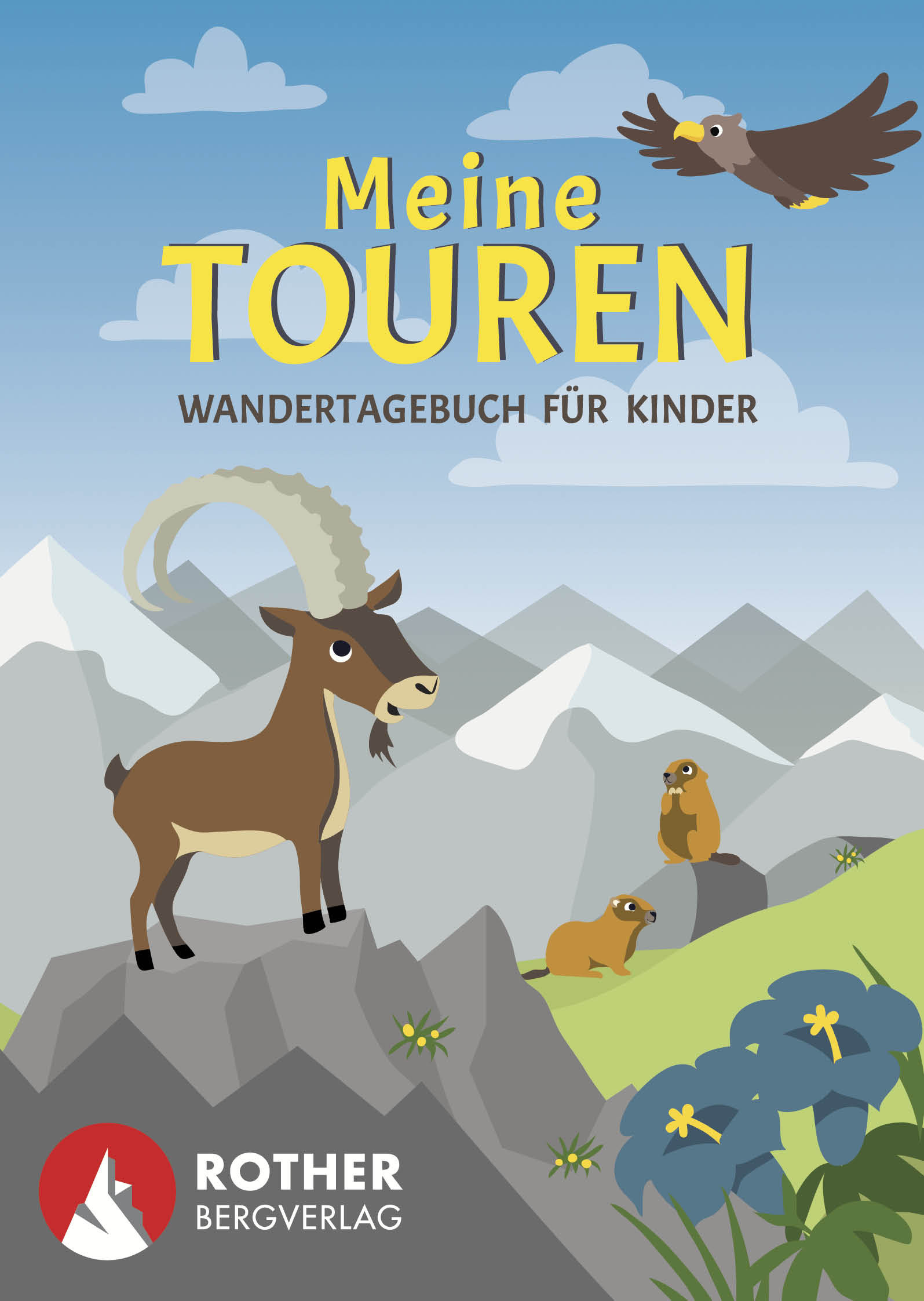 Reisdagboek Meine Touren - Wandertagebuch für Kinder | Rother Bergverl