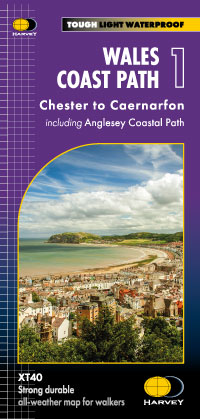 Wandelkaart Wales Coast Path 1 | Harvey Maps