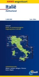 Wegenkaart - Landkaart Italië, Zwitserland | ANWB |