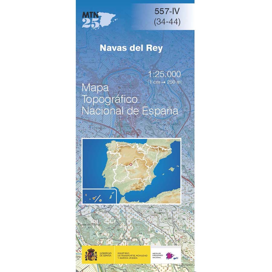 Topografische kaart 557-IV Navas del Rey | CNIG - Instituto Geográfico