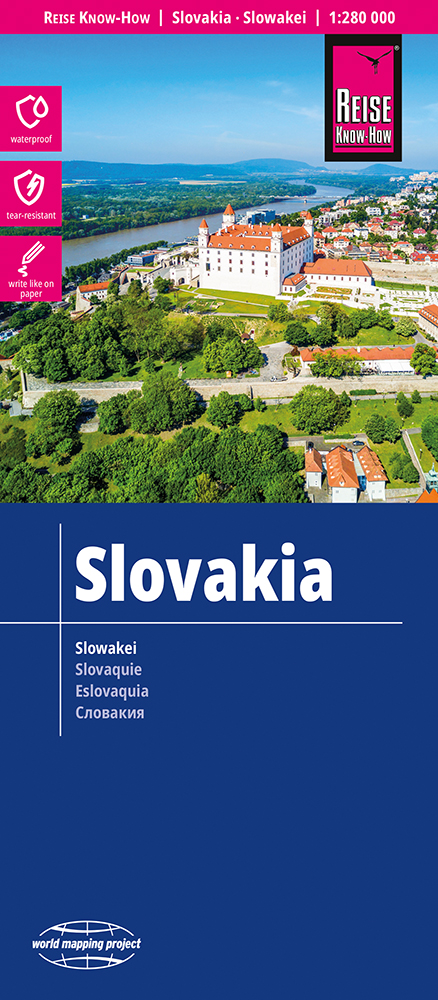 Wegenkaart – landkaart Slowakei – Slowakije | Reise Know-How Verlag