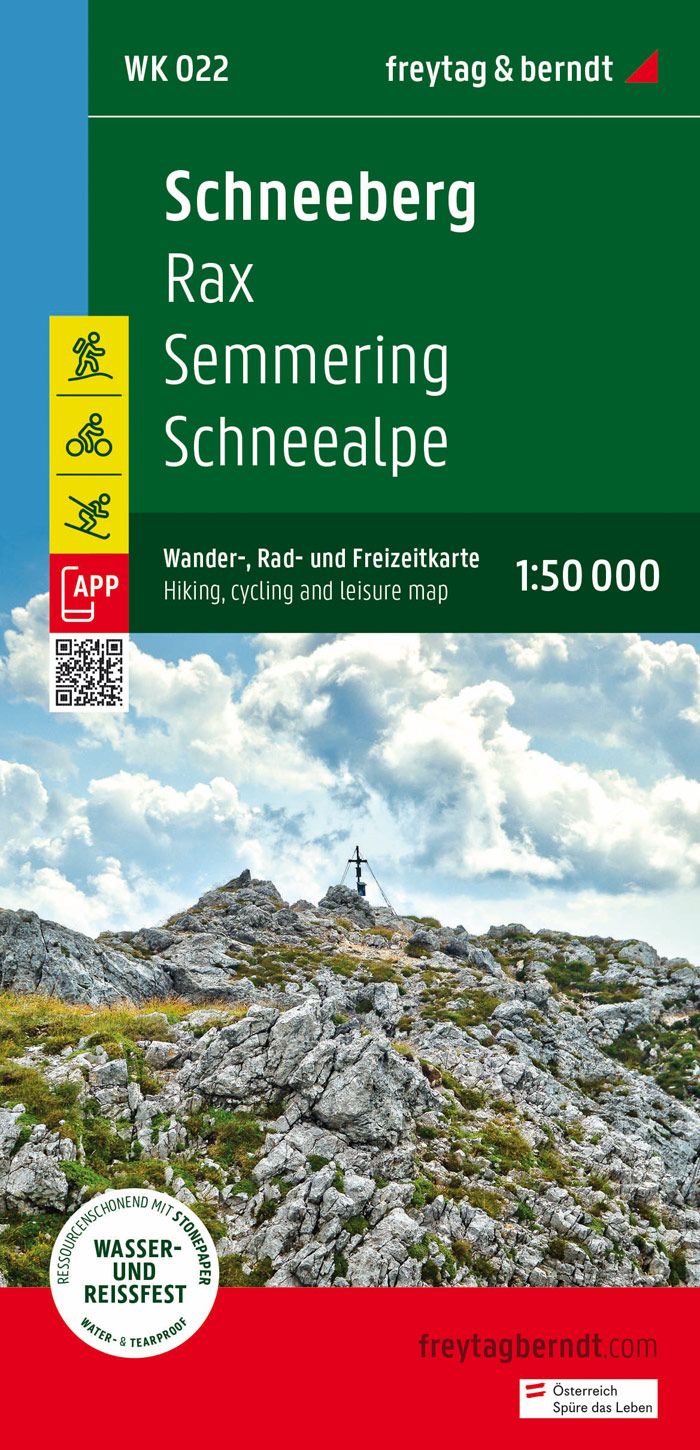 Wandelkaart 022 Schneeberg - Rax - Semmering - Schneealpe | Freytag &
