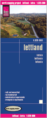 Online bestellen: Wegenkaart - landkaart Lettland - Letland | Reise Know-How Verlag