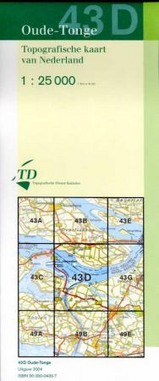 Topografische kaart 43D Oude Tonge | 