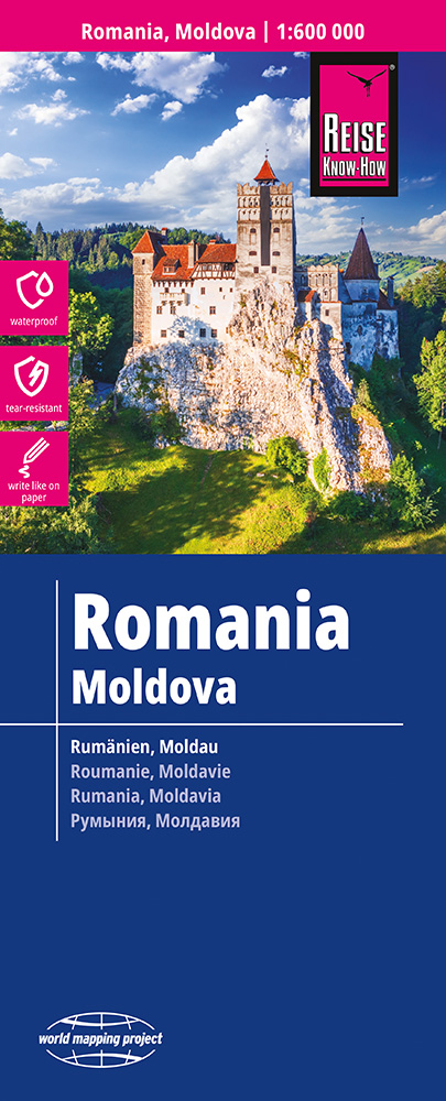 Wegenkaart - landkaart Roemenië - M…