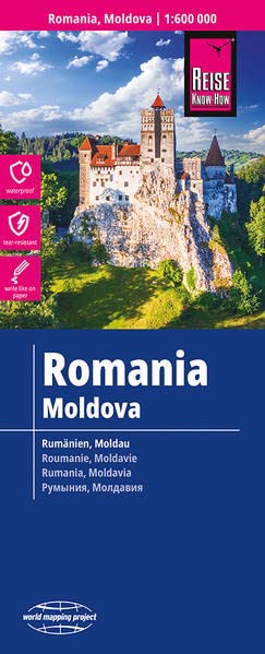 Online bestellen: Wegenkaart - landkaart Roemenië - Moldavië | Reise Know-How Verlag