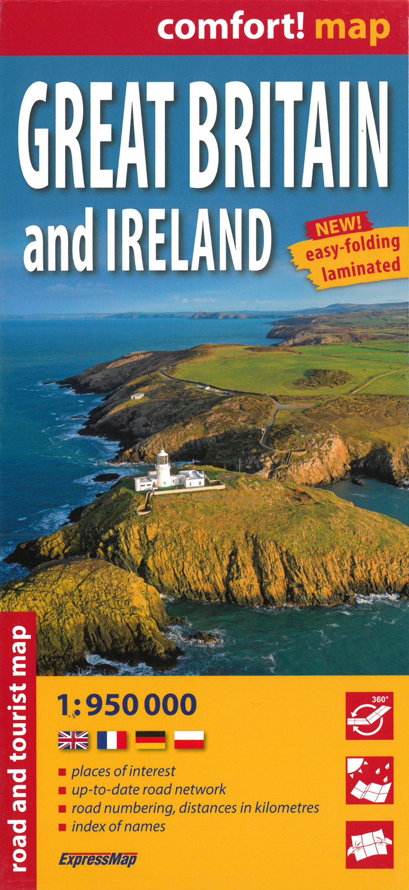 Wegenkaart - landkaart Great Britai… Wegenkaart - landkaart Great Britai…