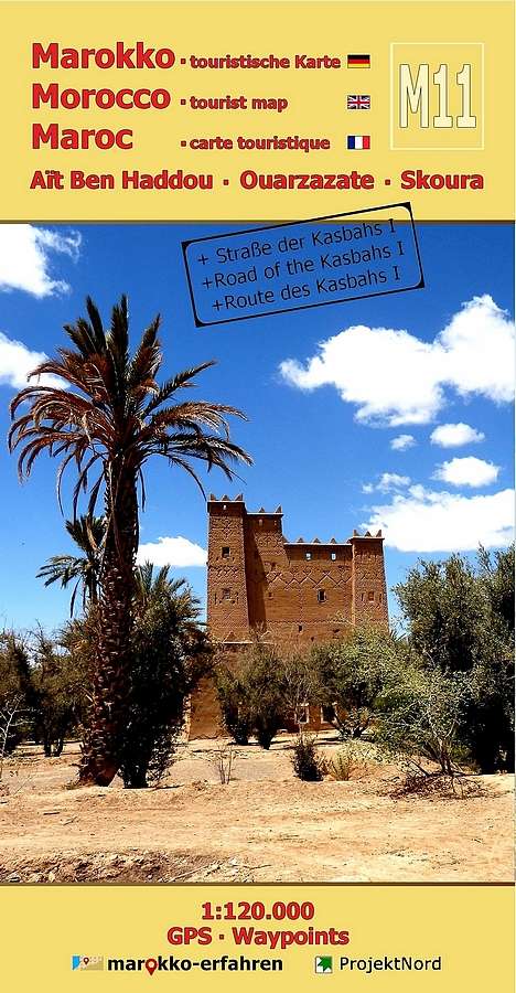 Wegenkaart - landkaart M11 Aït Ben Haddou / Ouarzazate / Skoura | Hube