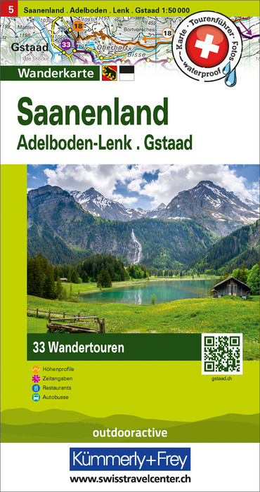 Wandelkaart 5 Saanenland / Adelbode…