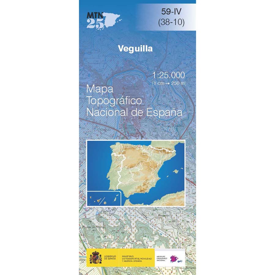 Topografische kaart 59-IV Veguilla | CNIG - Instituto Geográfico Nacio
