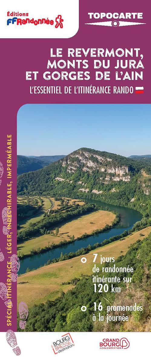 Wandelkaart Le Revermont, monts du…