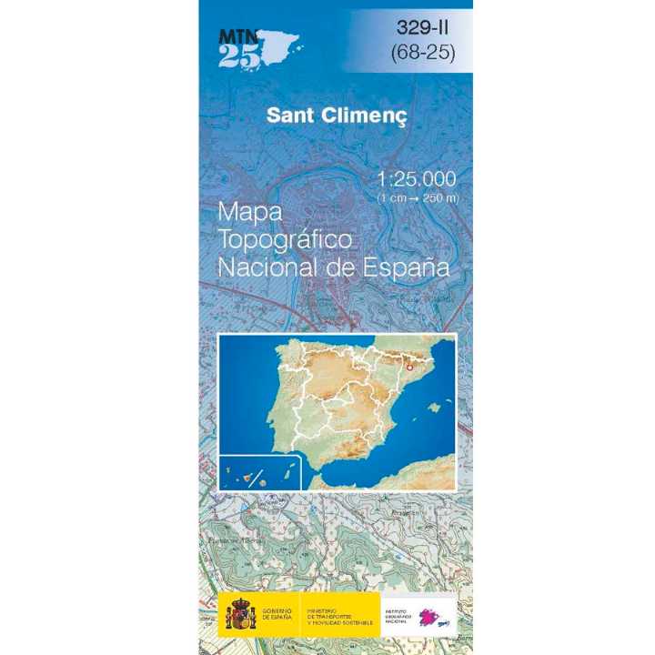 Topografische kaart 329-II Sant Climenç | CNIG - Instituto Geográfico