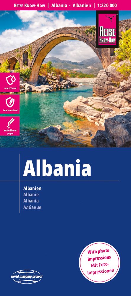 Online bestellen: Wegenkaart - landkaart Albanië - Albanien | Reise Know-How Verlag