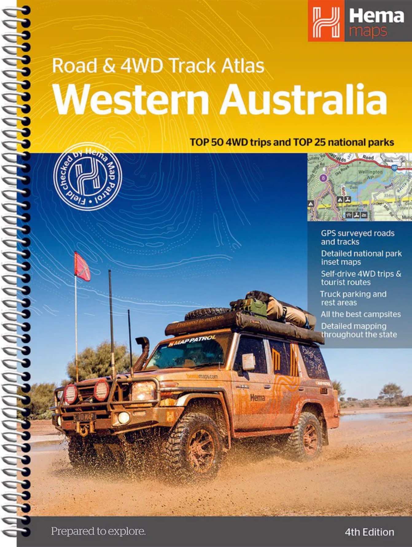 Wegenatlas Western Australia 4WD Track atlas | A4 | Ringband | Hema Ma