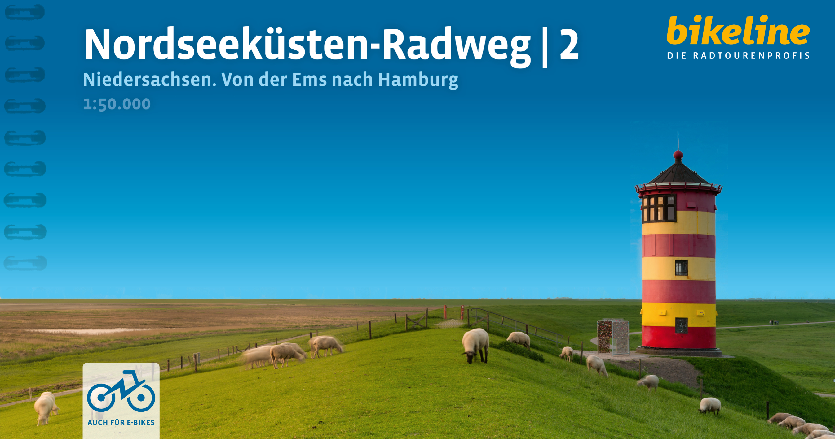 Fietsgids Bikeline Nordseeküsten Radweg 2 Niedersachsen Von der Ems – Hamburg | Esterbauer