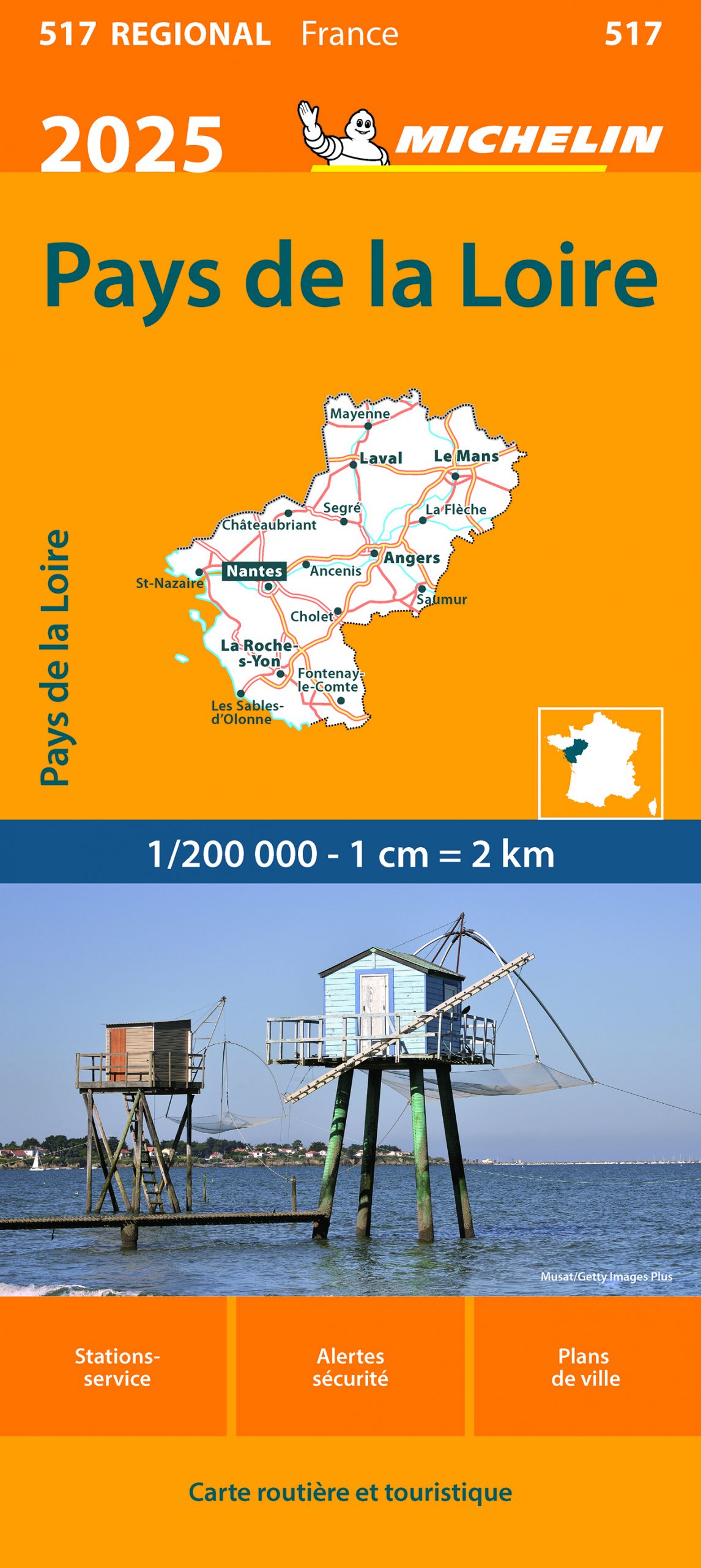 Wegenkaart - landkaart 517 Pays de…