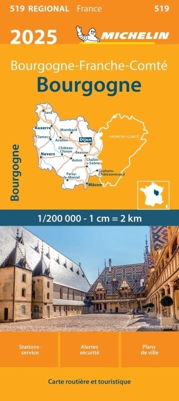 Wegenkaart - landkaart 519 Bourgogn…