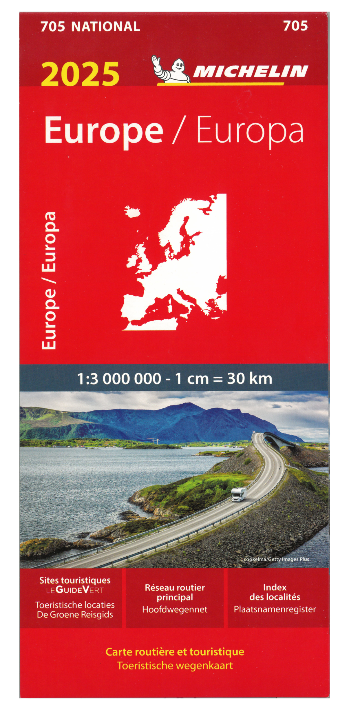 Wegenkaart - landkaart 705 Europa 2…