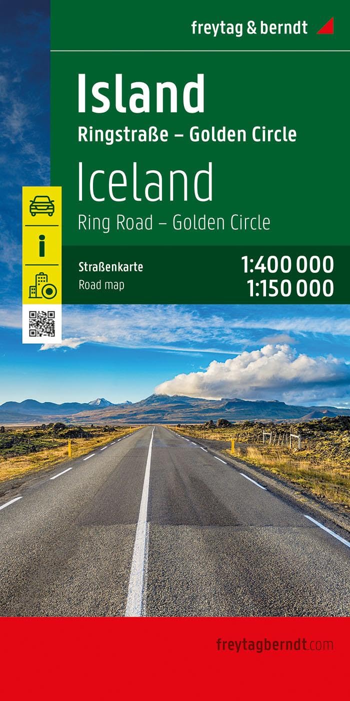 Wegenkaart - landkaart Island- Ijsland - Golden rIngroad | Freytag & B