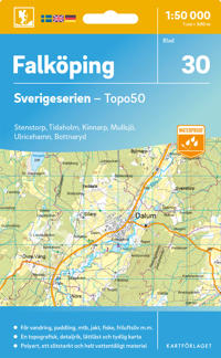 Topografische kaart – Wandelkaart 30 Sverigeserien Falköping | Norstedts