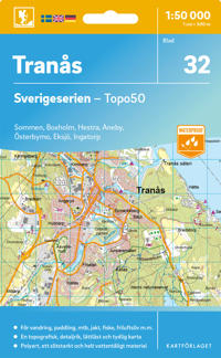 Wandelkaart – Topografische kaart 32 Sverigeserien Tranås | Norstedts