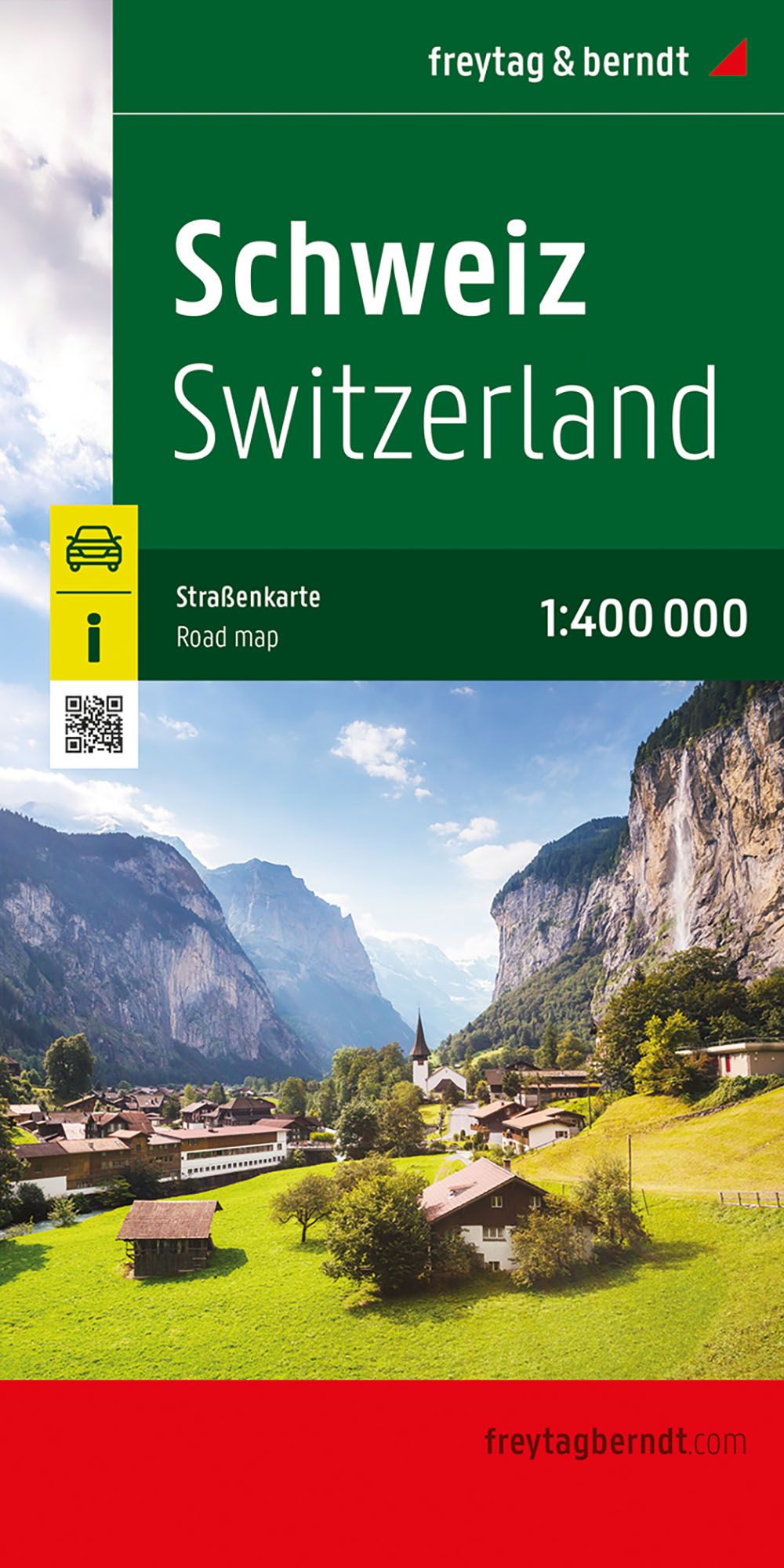 Wegenkaart - landkaart Schweiz - Zwitserland | Freytag & Berndt
