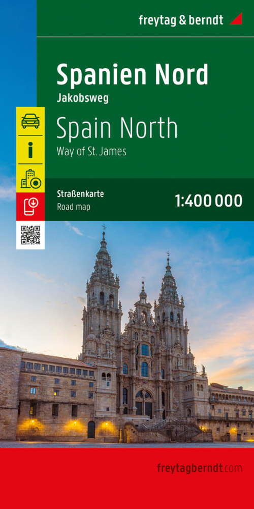 Wegenkaart - landkaart Spanien Nord - Jakobsweg/Spain North - Way of S