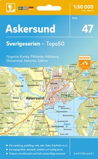 Topografische kaart – Wandelkaart 47 Sverigeserien Askersund | Norstedts