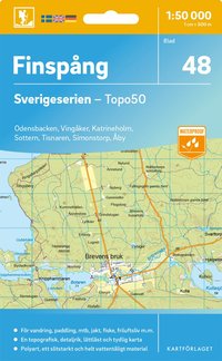 Topografische kaart – Wandelkaart 48 Sverigeserien Finspång | Norstedts