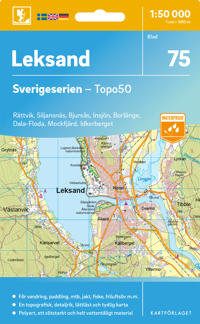 Wandelkaart – Topografische kaart 75 Sverigeserien Leksand | Norstedts