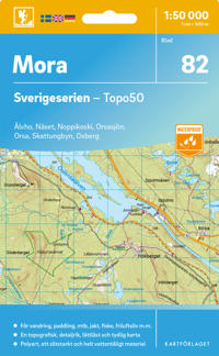 Wandelkaart – Topografische kaart 82 Sverigeserien Mora | Norstedts