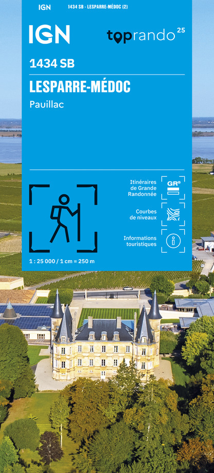 Wandelkaart 1434 SB - Serie Bleue Lesparre-Médoc | IGN - Institut Géog