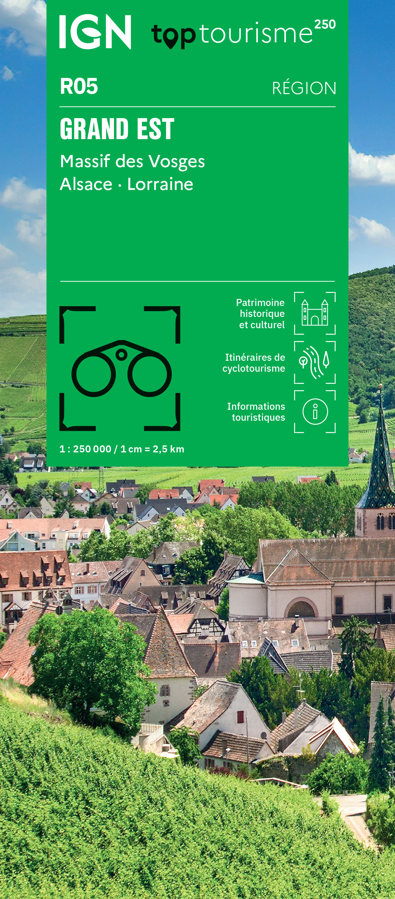 Wegenkaart - landkaart 05 TOP 250 Grand Est - Massif des Vosges - Alsa