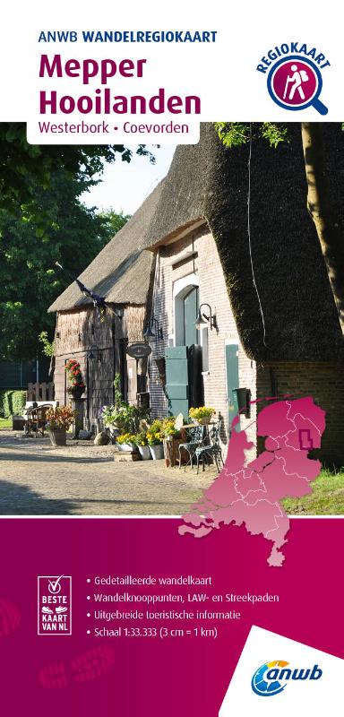 Wandelkaart Wandelregiokaart Mepper…