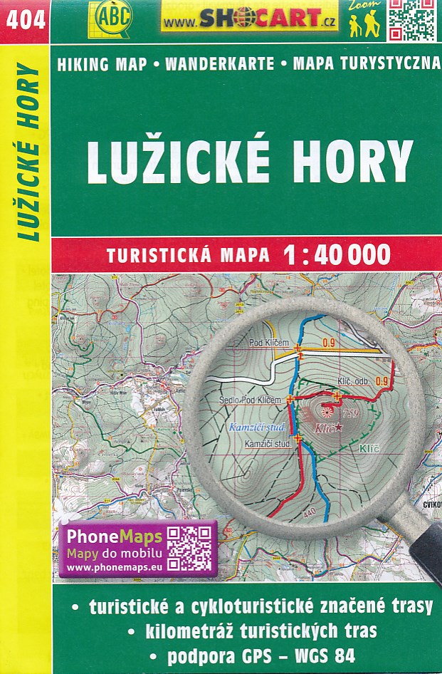 Online bestellen: Wandelkaart 404 Lužické hory - Lausitzergebirge | Shocart