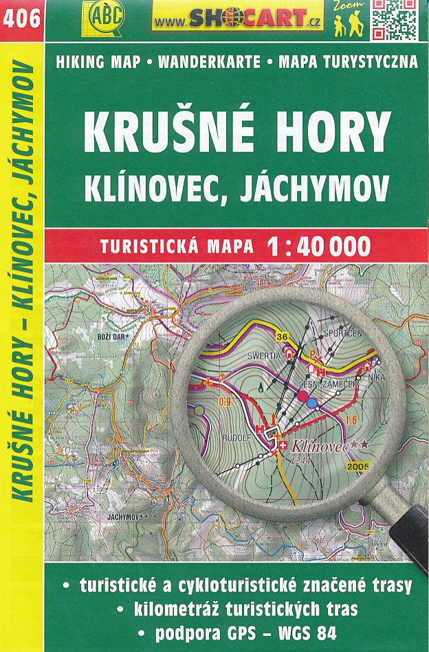 Online bestellen: Wandelkaart 406 Krušné hory - Klínovec, Jáchymov - Erzgebirge, Klinovec / Keilberg | Shocart