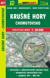 Online bestellen: Wandelkaart 407 Krušné hory - Chomutovsko - Erzgebirge | Shocart