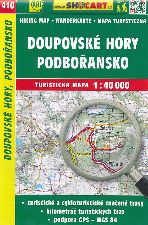 Online bestellen: Wandelkaart 410 Doupovské hory, Podboransko - Duppauer Gebirge | Shocart